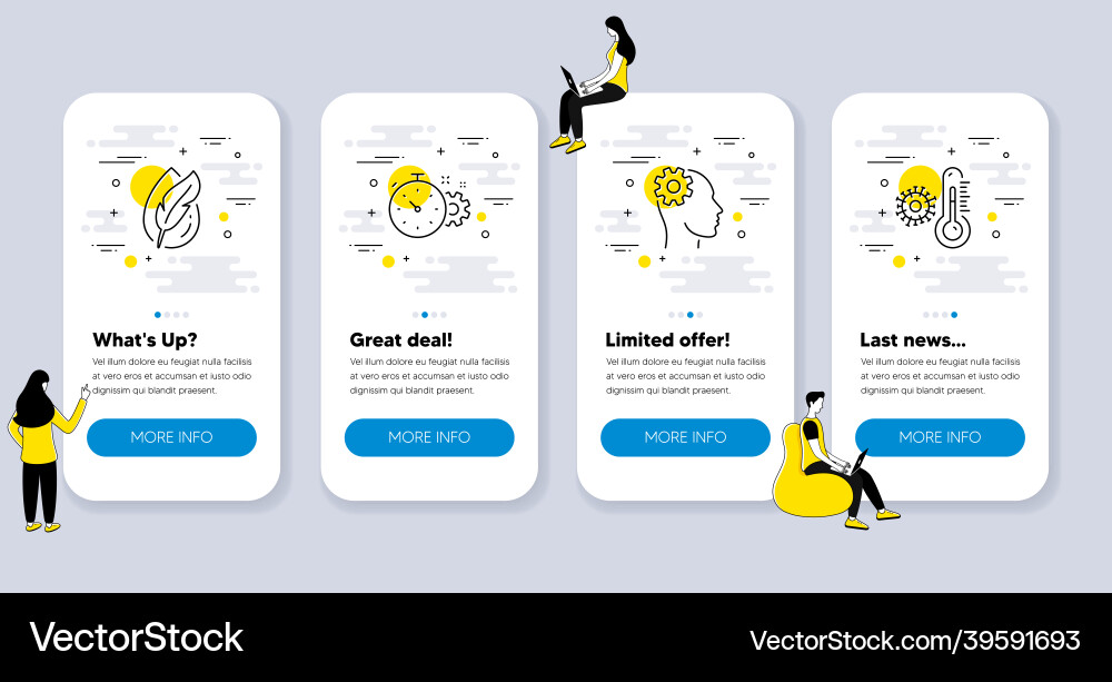 Set of science icons such as cogwheel timer Set of science icons such as cogwheel timer vector image