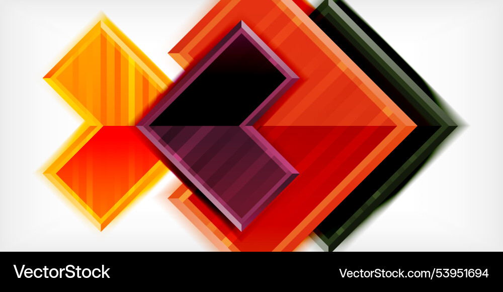 Arrow symbols created with 3d effects and line Vector Image