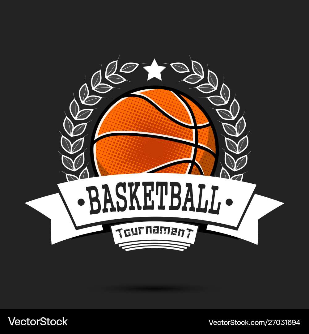 Basketball logo design template – Royalty-Free Vector | VectorStock, image size:1000x1080