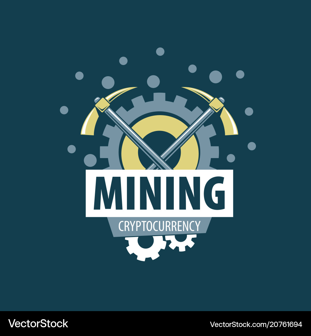 Digital currency mining Vector Image