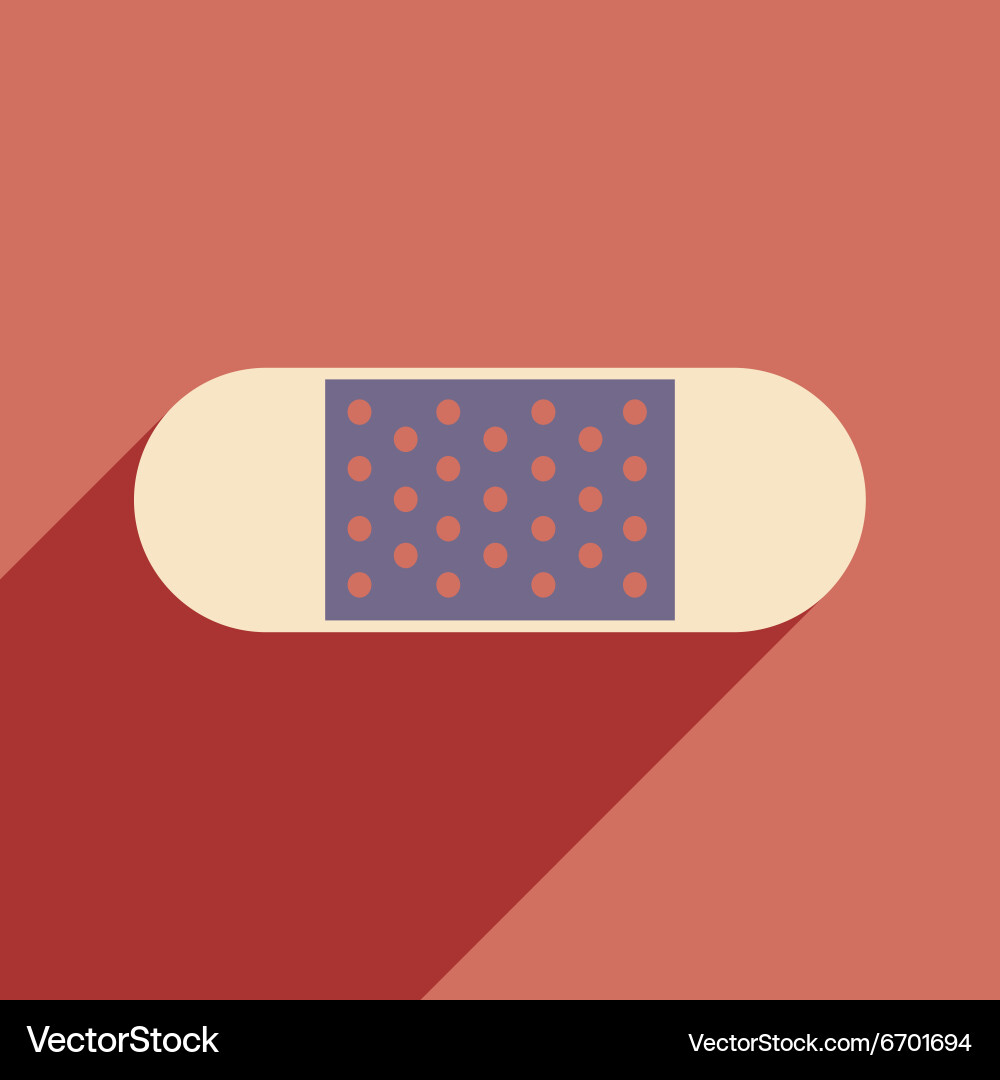 Flat with shadow icon and mobile application Vector Image
