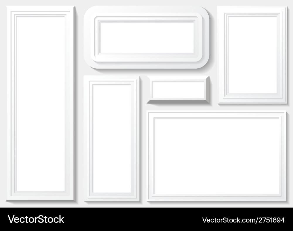 Frame with white background Vector Image