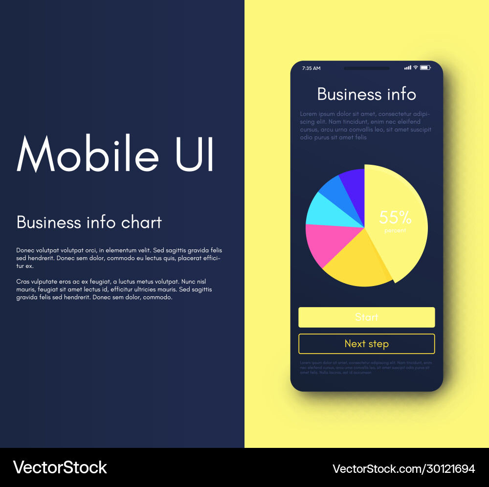 Mobile application interface ui design Mobile application interface ui design vector image