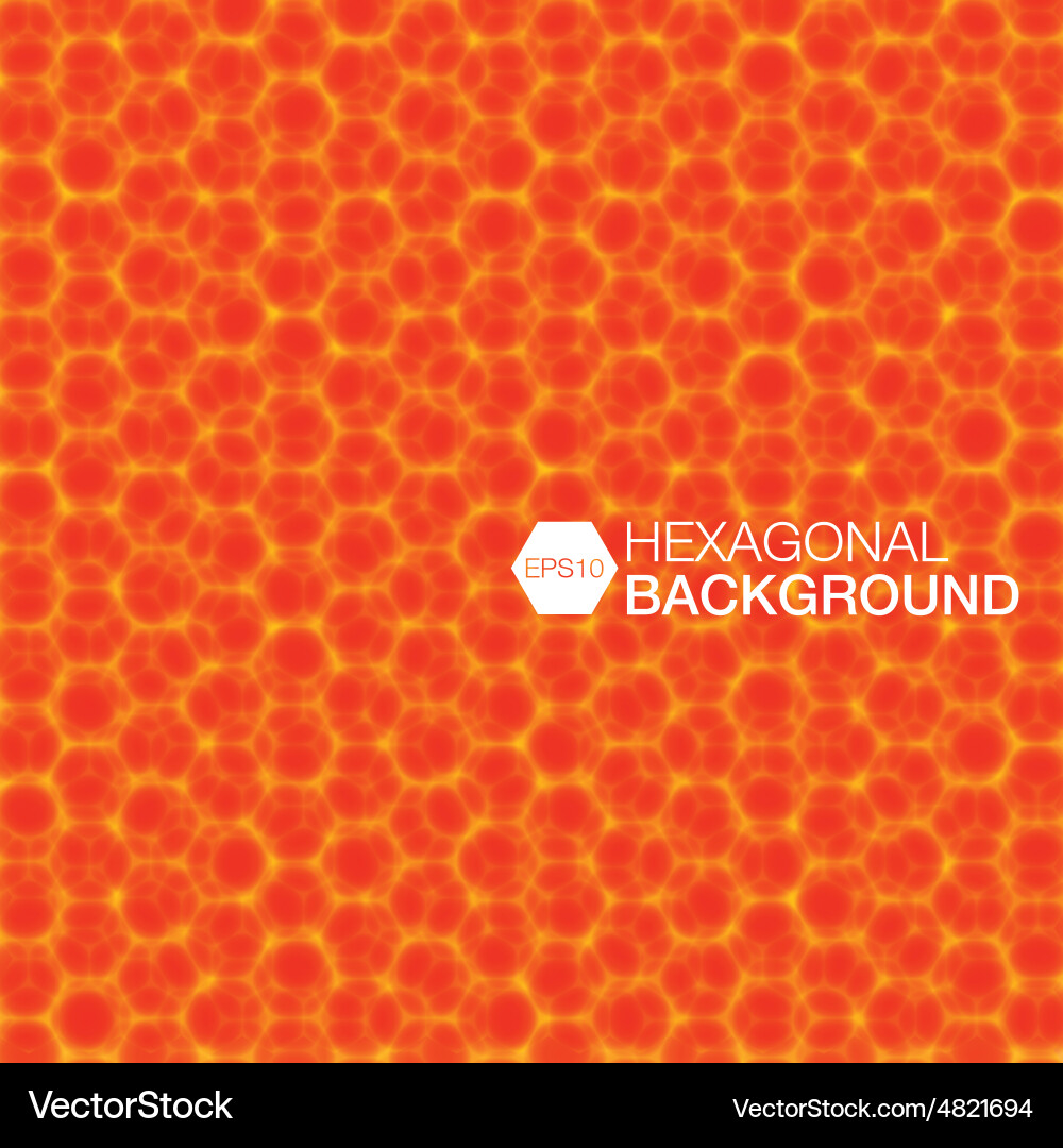 Simple colorful background consisting of hexagons vector image
