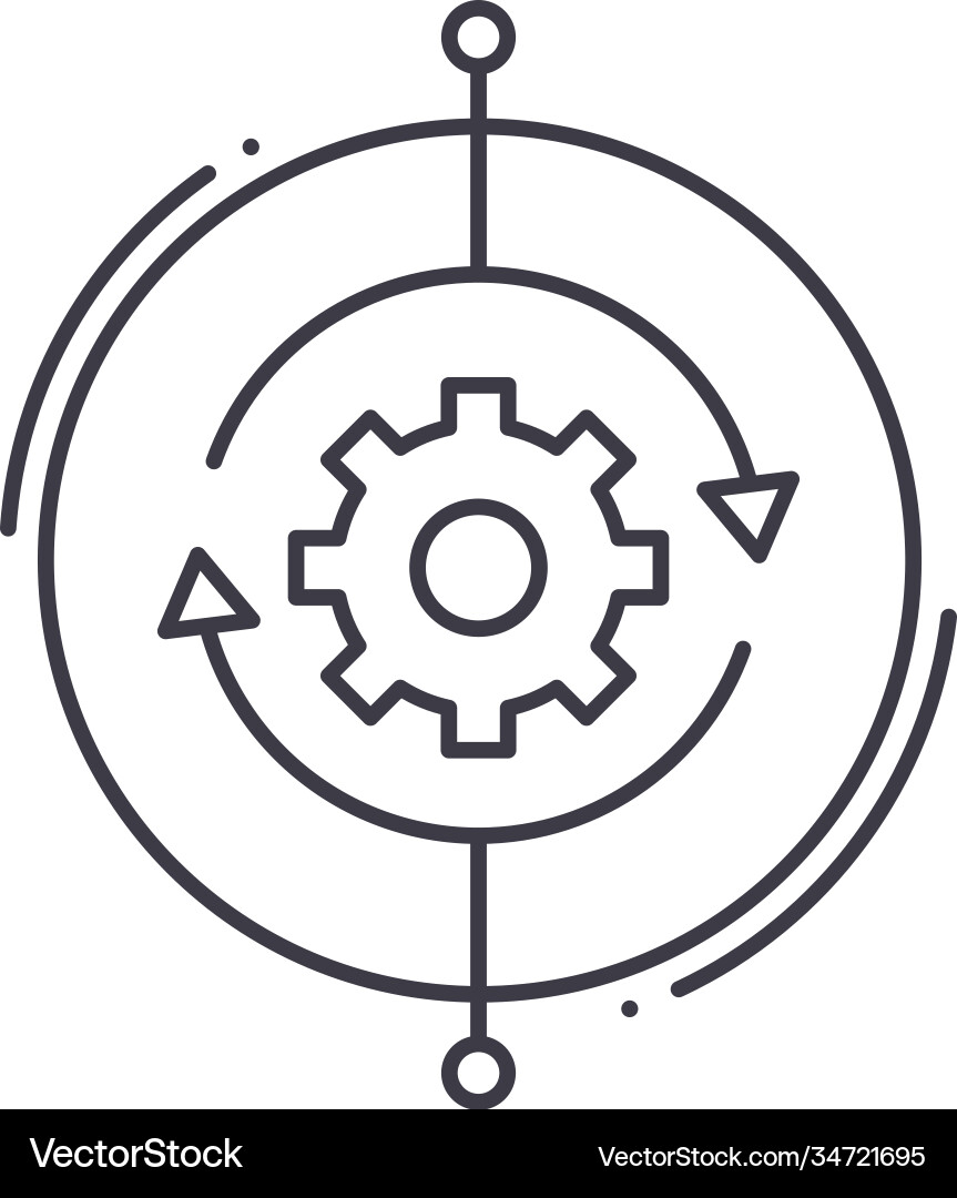 Algorithmen Ikone linear isoliert Algorithmen Ikone linear isoliert vektorbild