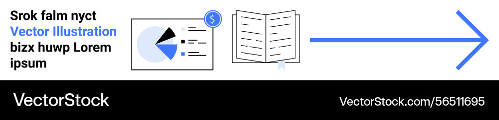 Data-driven navigation with charts and documents Data-driven navigation with charts and documents vector image