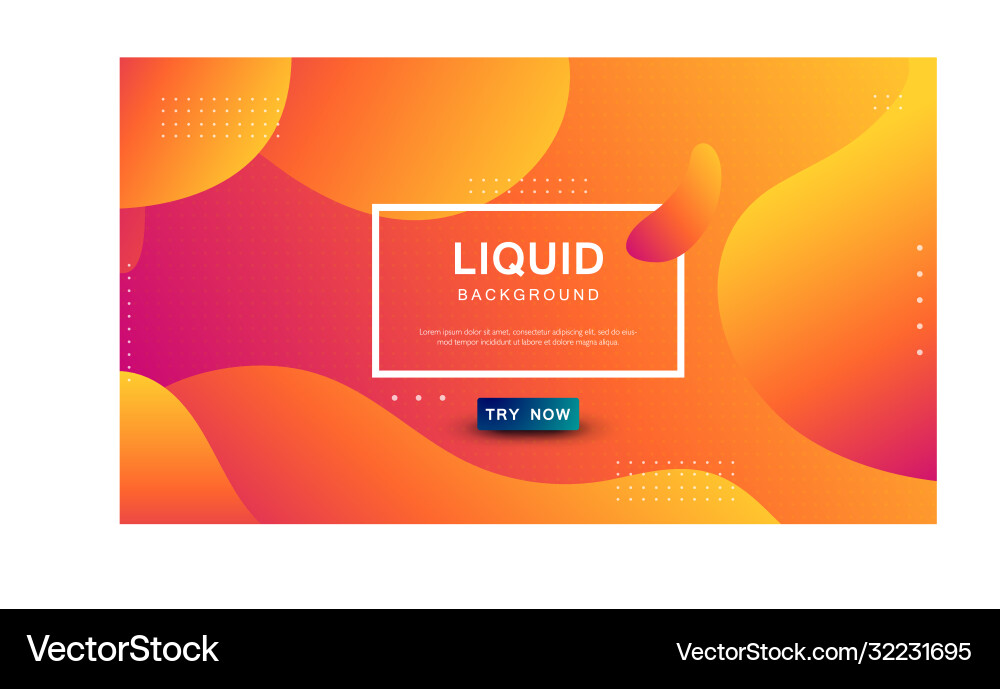 Gradient liquid color background dynamic textured Gradient liquid color background dynamic textured vector image