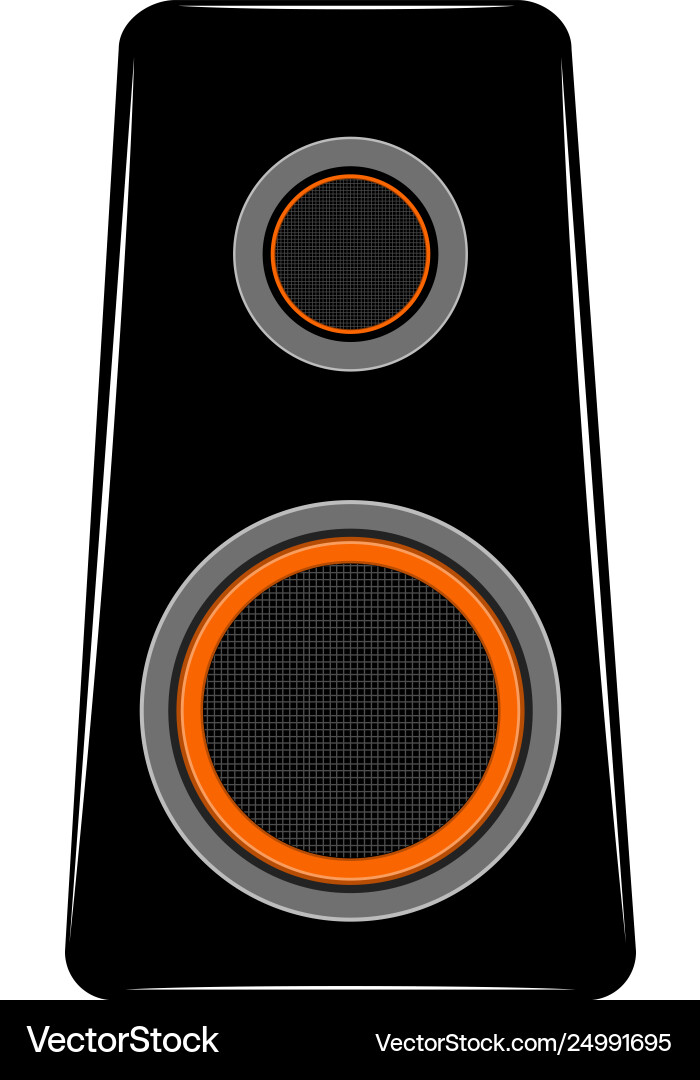 Isolated speaker box image Isolated speaker box image vector image