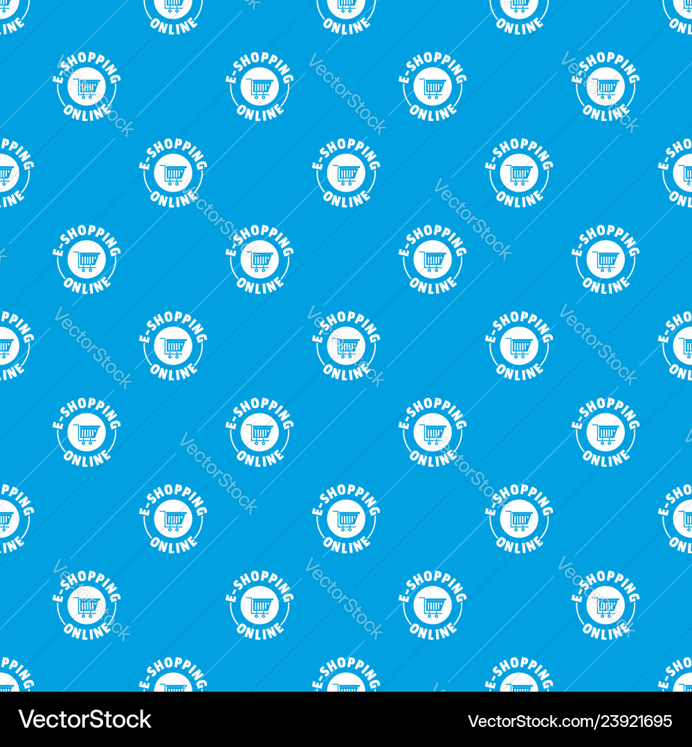 Quality market pattern seamless blue Quality market pattern seamless blue vector image