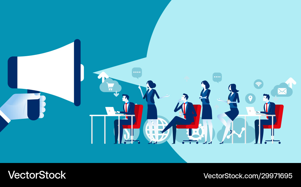 Social media marketing concept business market Social media marketing concept business market vector image