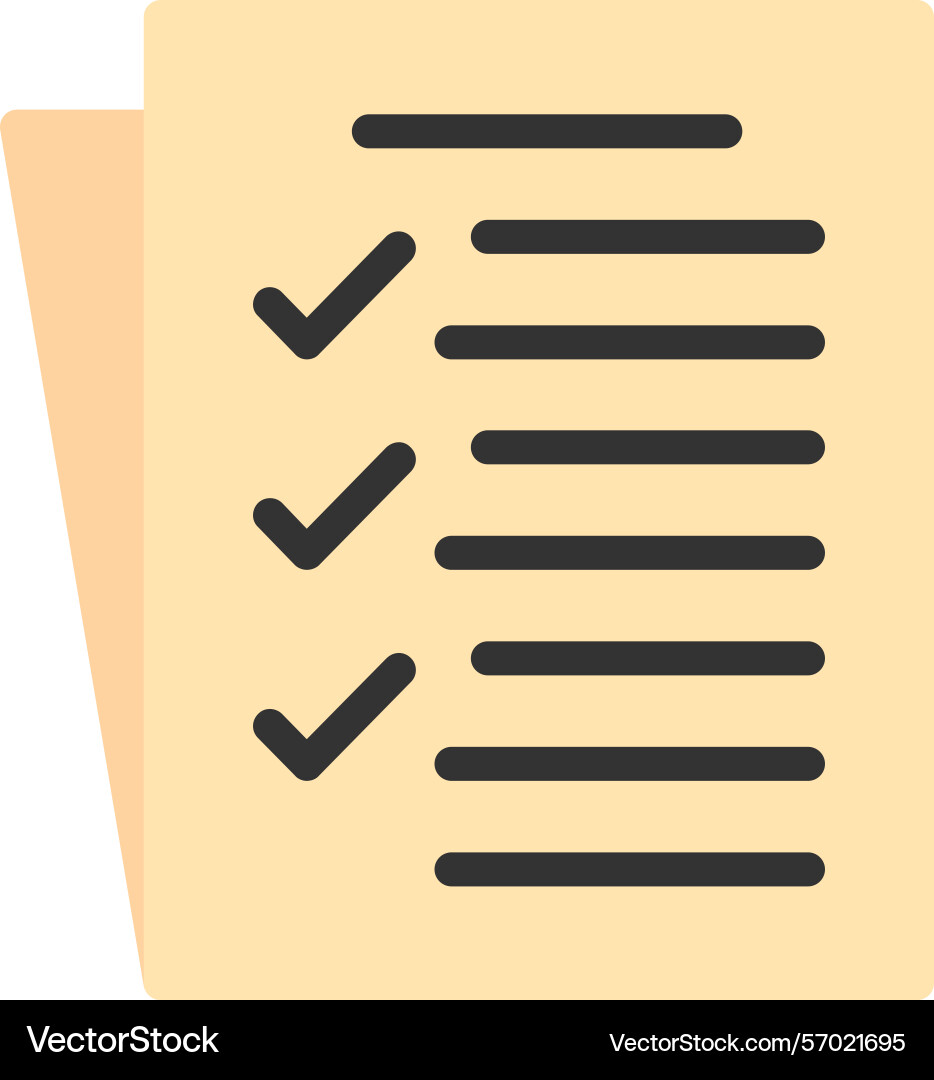 Task list flat style icon design vector image