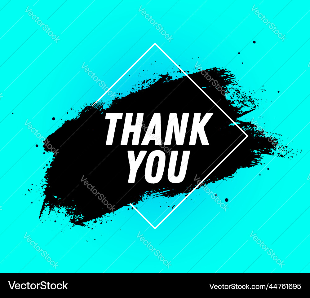 Thank you speech bubble Royalty Free Vector Image