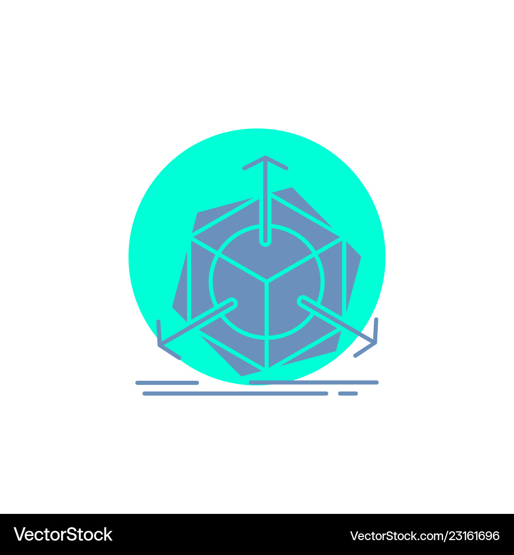 3d change correction modification object glyph 3d change correction modification object glyph vector image