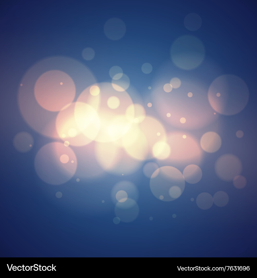 Abstract colorful bokeh background vector image