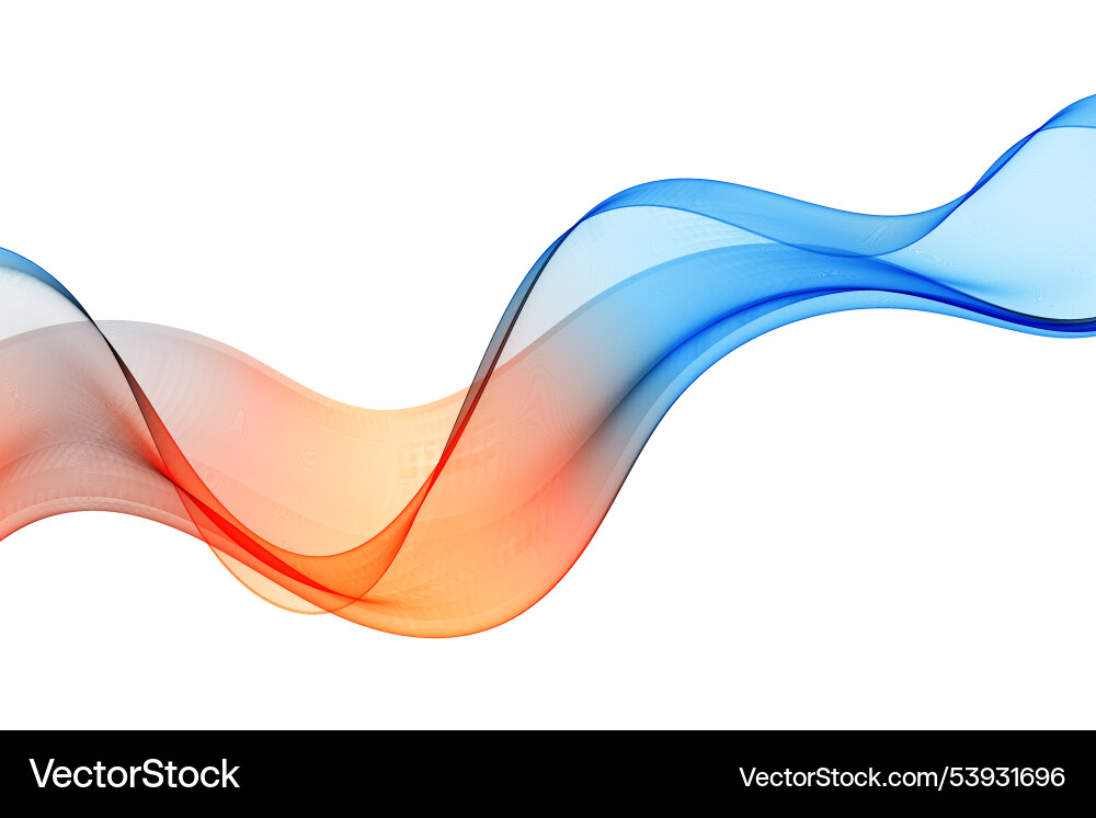 Abstract Flowing Wave Pattern Vector Image