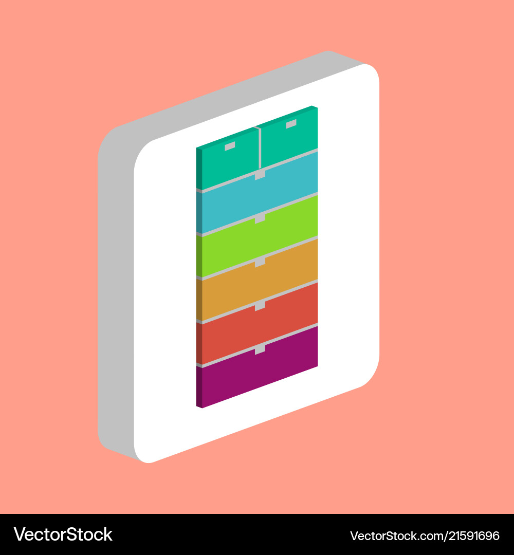 Archive dreawer computer symbol vector image
