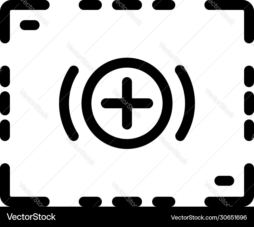 Camera record frame icon outline style Camera record frame icon outline style Vector Image