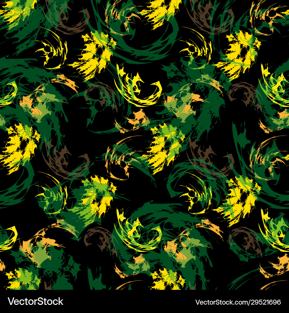 Colorabstract ethnic seamless pattern in graffiti Vector Image
