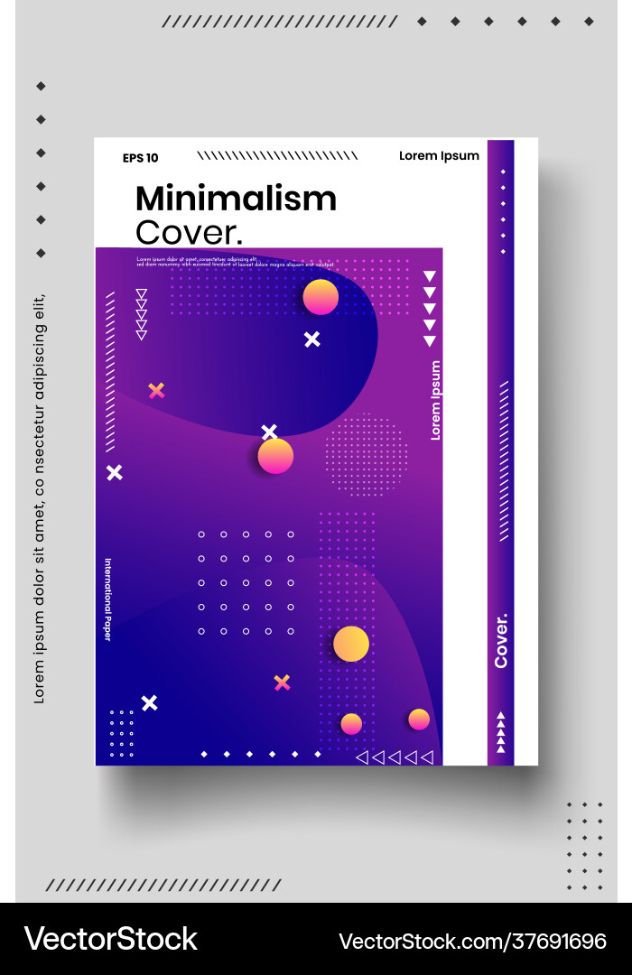 Cover design template set with abstract lines Cover design template set with abstract lines vector image