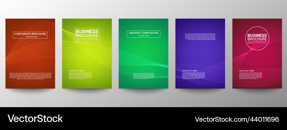 Cover geometric minimal set abstract line pattern Cover geometric minimal set abstract line pattern vector image