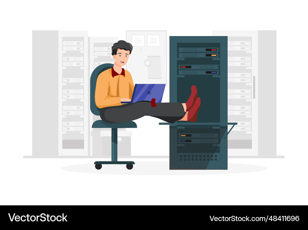 Database administrator Vector Image