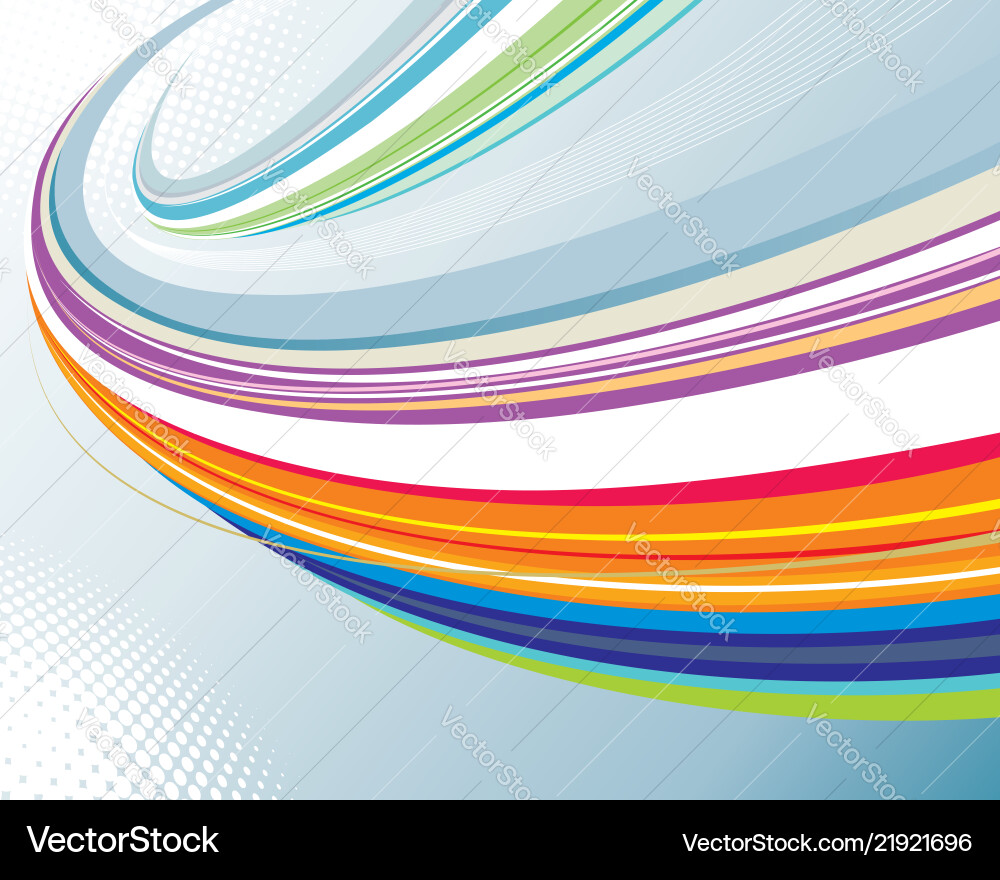 Dynamic Curve Background vector image