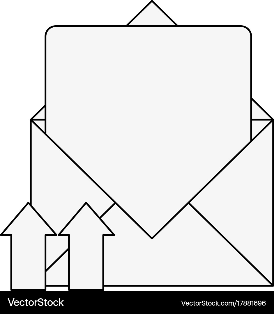 Email upload document vector image