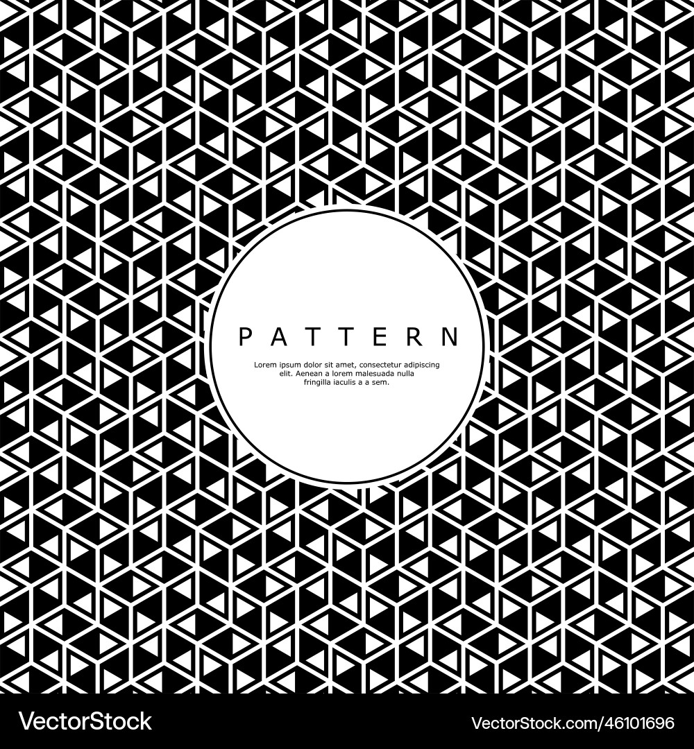 Geometric abstract polygon line pattern design vector image