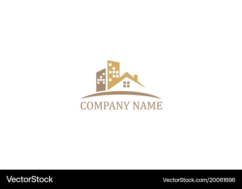 House Company Logo Vector Image