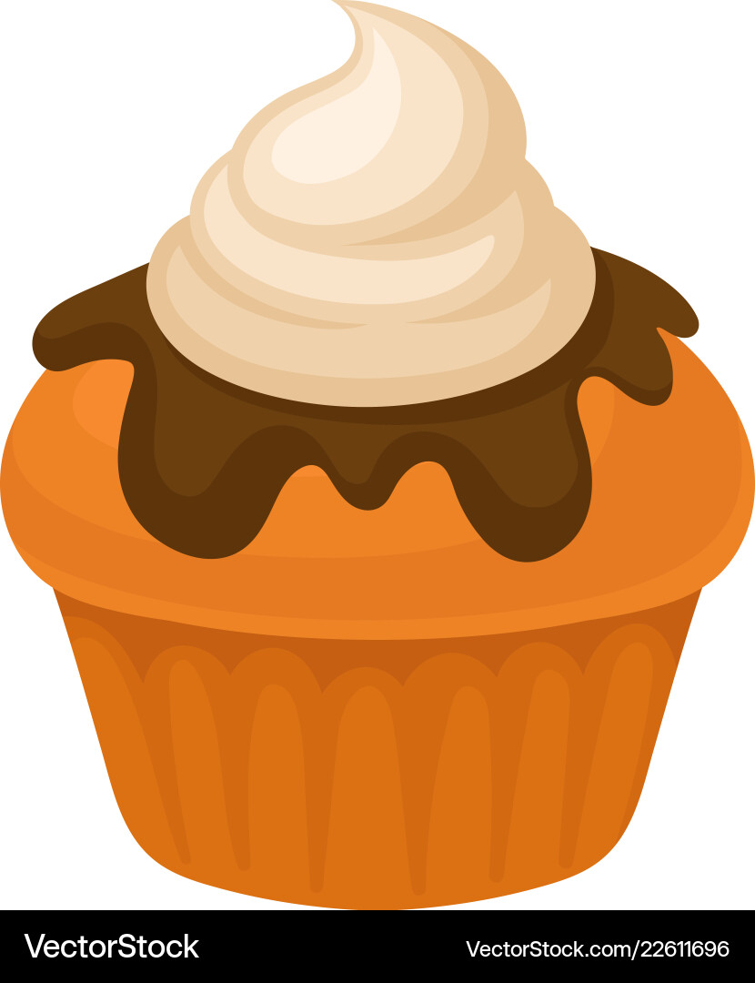 Kürbis Muffin traditionelles Thanksgiving Tag Essen Kürbis Muffin traditionelles Thanksgiving Tag Essen vektorbild