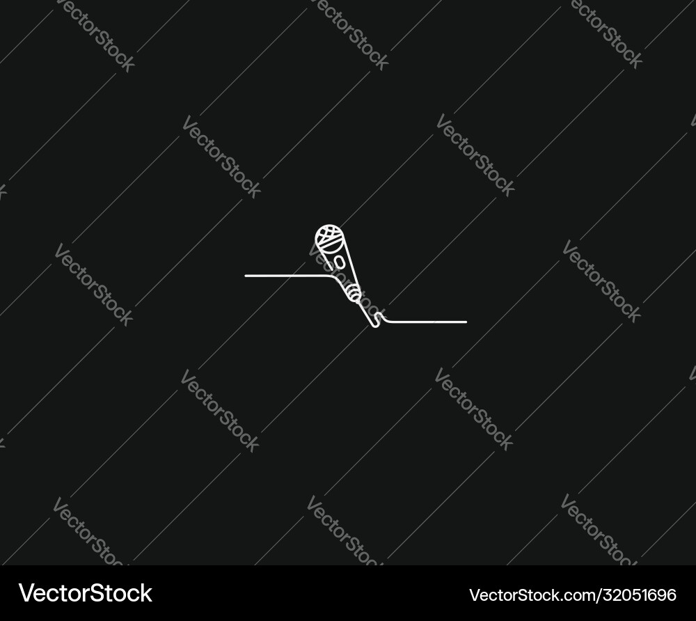 Line Art Mikrofone und Recorder Line Art Mikrofone und Recorder vektorbild