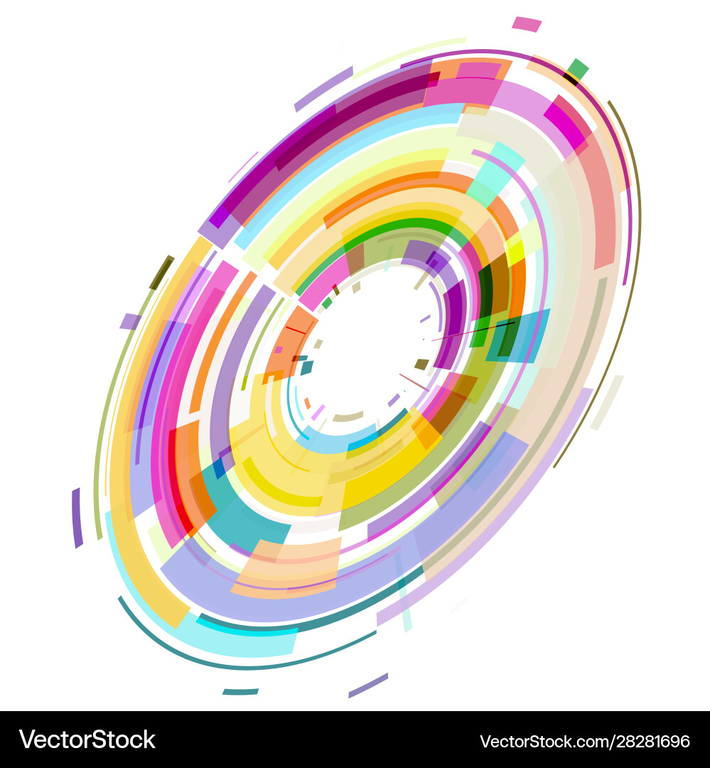 Multicolored 3d circle Multicolored 3d circle vector image