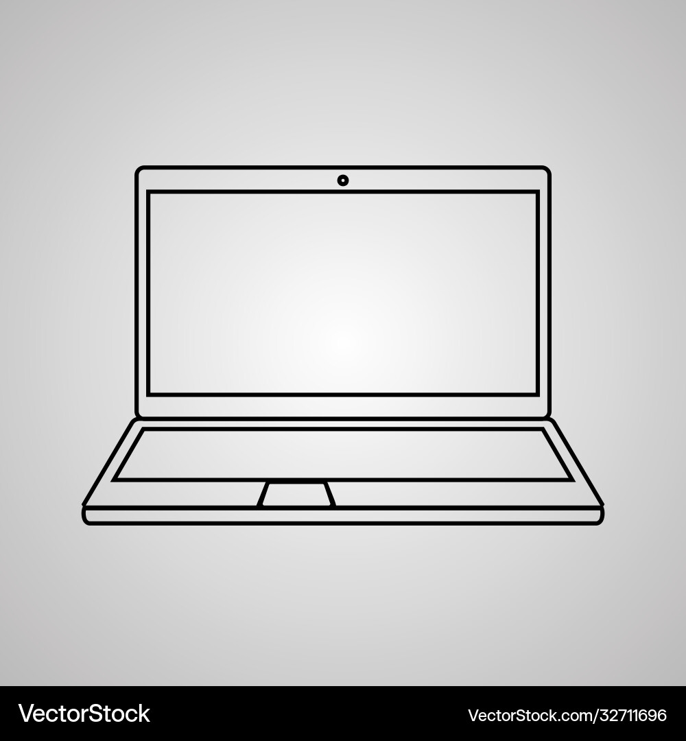 Notebook linear icon Notebook linear icon Vector Image