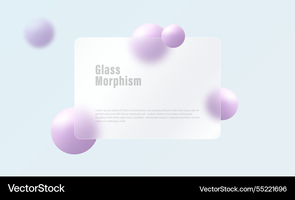 Presentation panel made of transparent material Presentation panel made of transparent material vector image