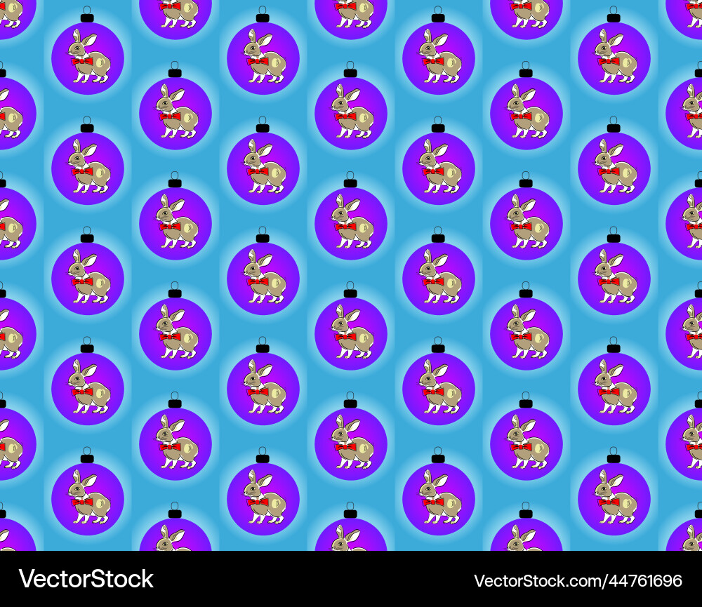 Seamless pattern of christmas balls with the image Seamless pattern of christmas balls with the image vector image
