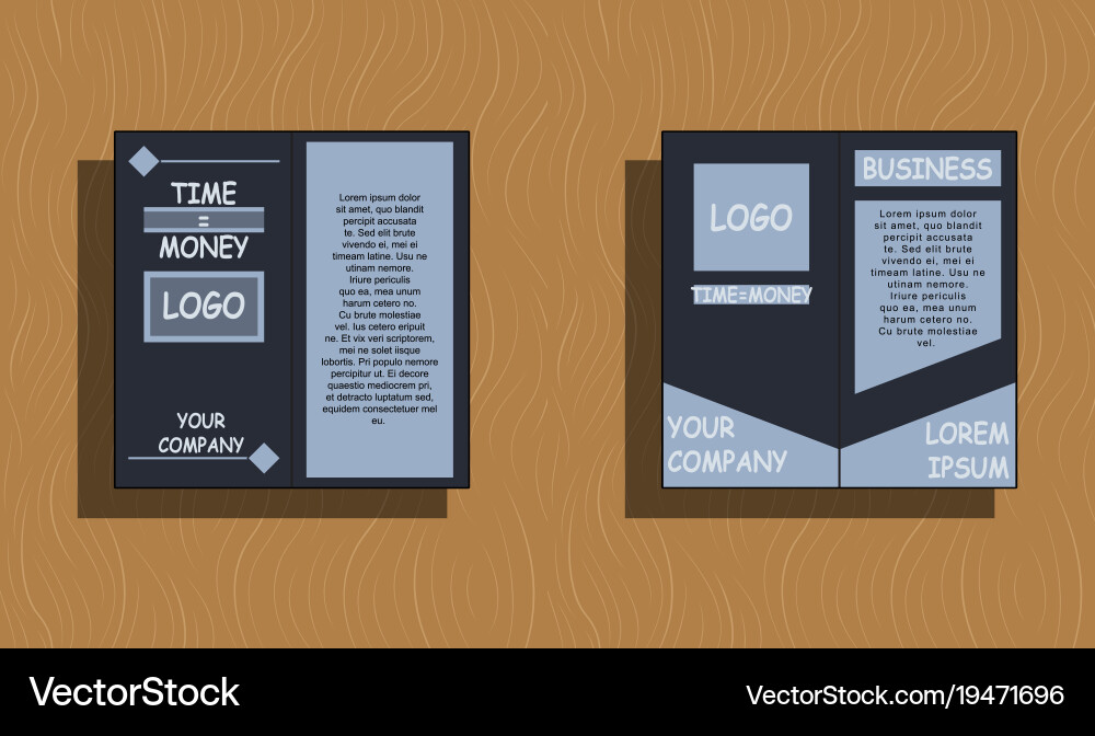 Set of layout background for art template Vector Image