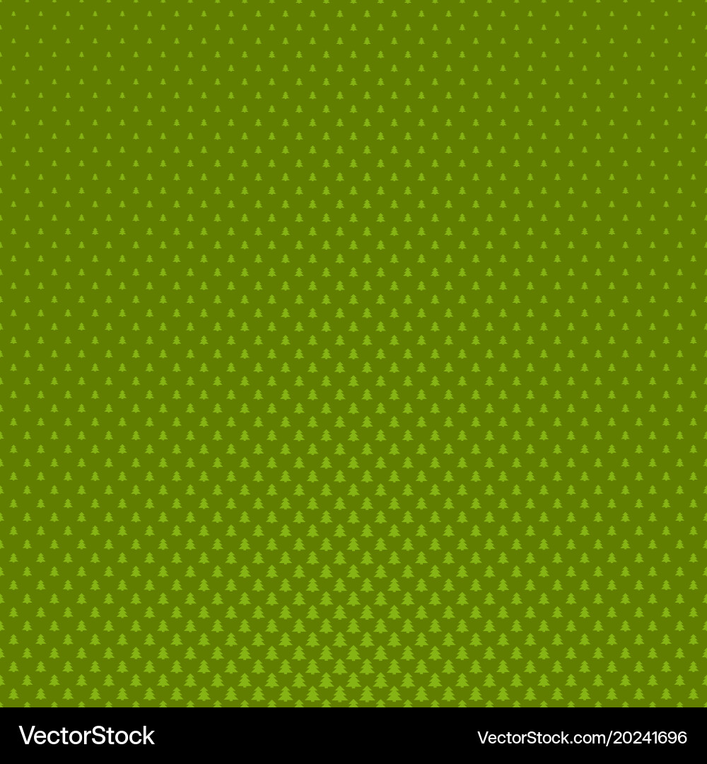 Simple geometrical pine tree forest pattern vector image