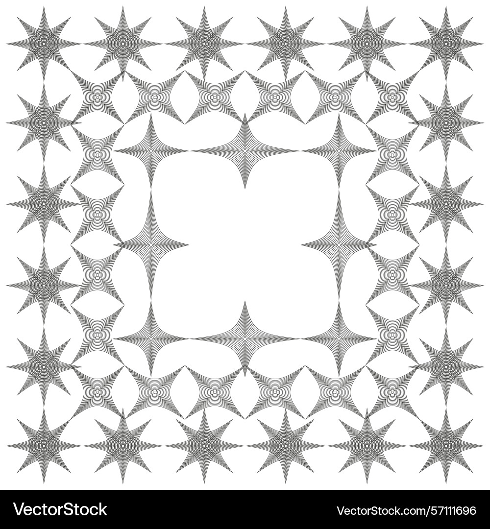 Symmetric tile pattern repetitive star snowflake Symmetric tile pattern repetitive star snowflake vector image