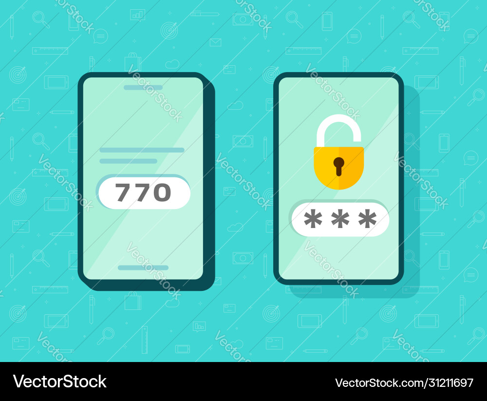 2fa-Symbol-Passwort sichere Login-Authentifizierung 2fa-Symbol-Passwort sichere Login-Authentifizierung vektorbild