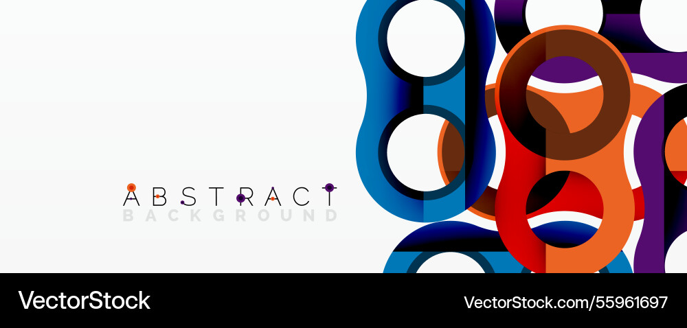 Abstract circle element composition Vector Image