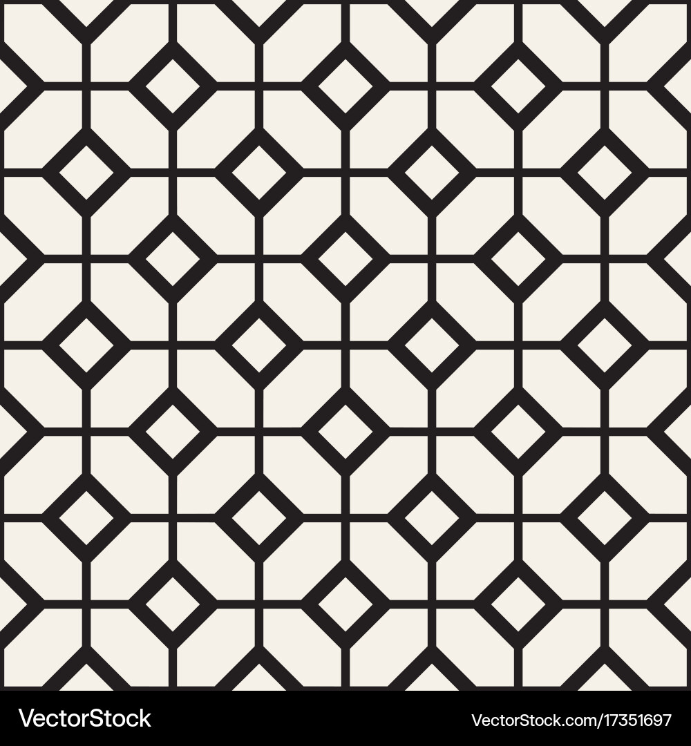 Abstract geometric lines lattice pattern seamless Vector Image