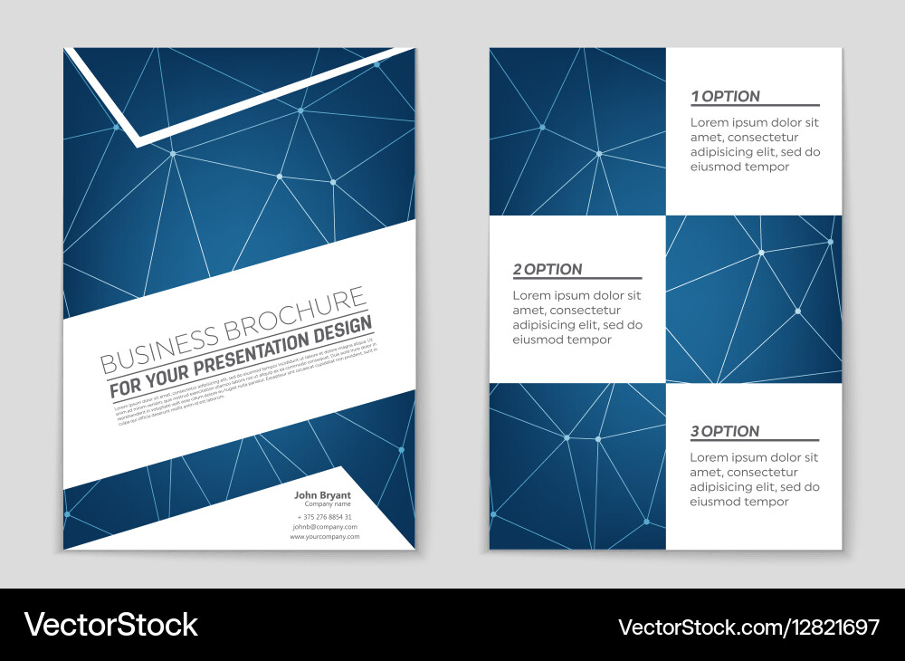 Abstract layout background set for art vector image