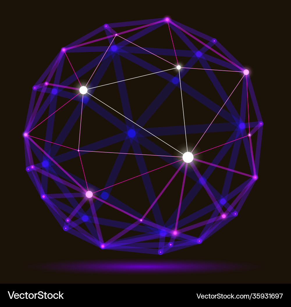 Dimensional lattice mesh abstraction 3d polygonal Dimensional lattice mesh abstraction 3d polygonal vector image