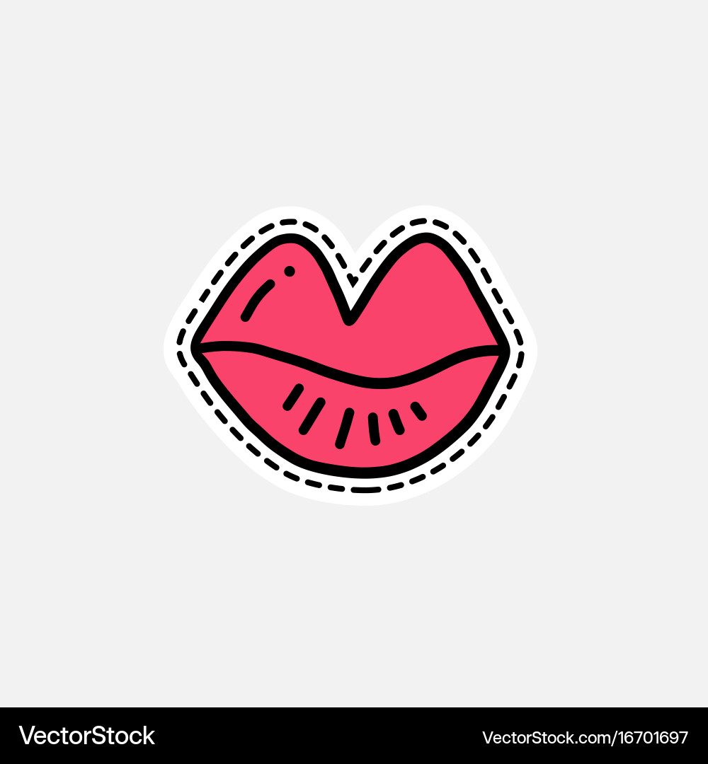 Isolated patch design vector image