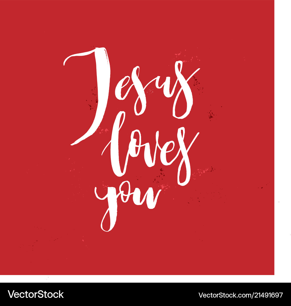 Jesus liebt dich inspirierendes Zitat über Gott Jesus liebt dich inspirierendes Zitat über Gott vektorbild