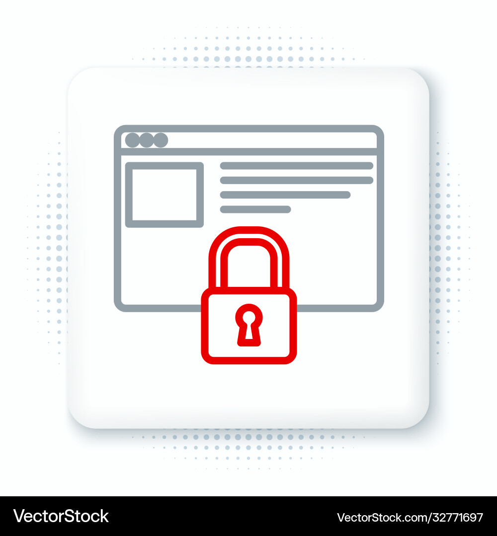 Line secure your site with https ssl icon Vector Image