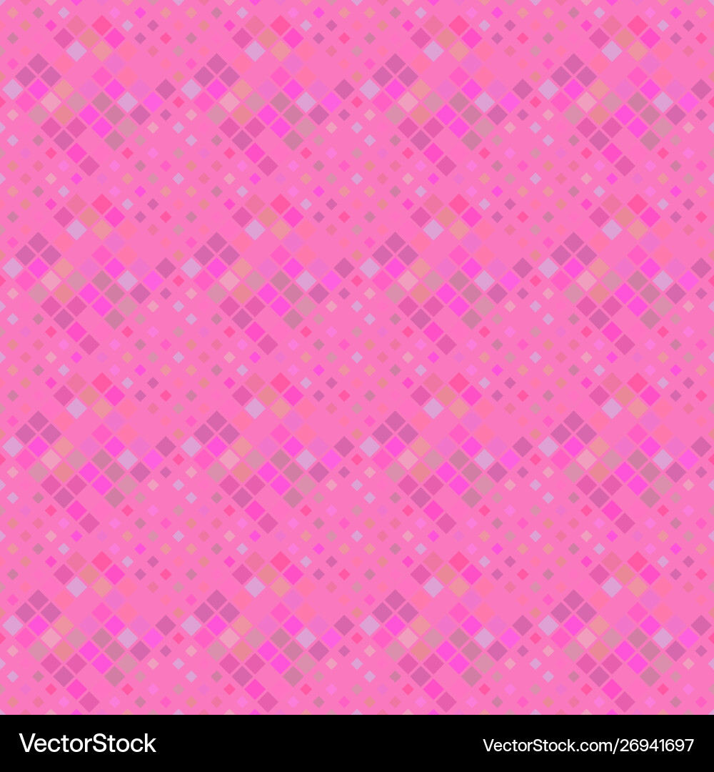 Pink abstract diagonal square pattern background Vector Image