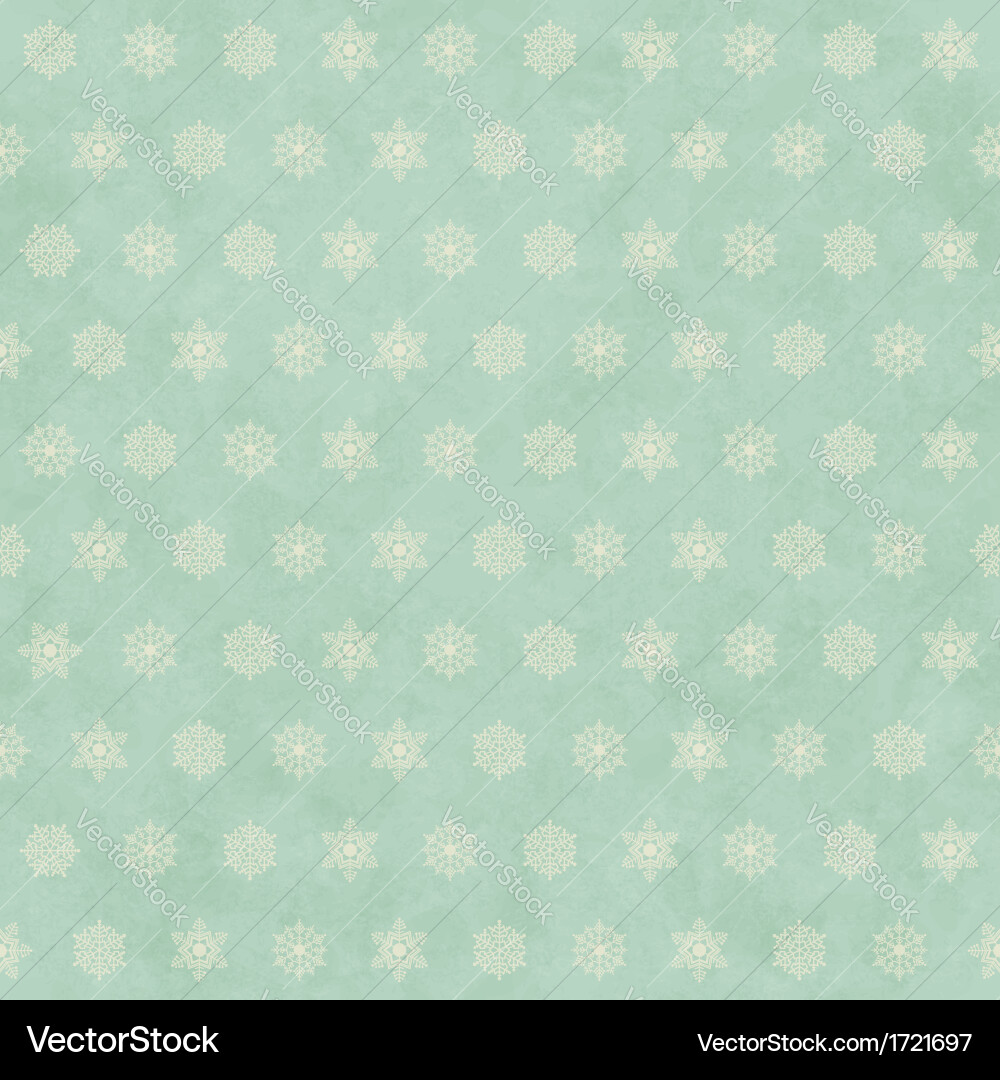 Retro Winter Snowflake Pattern vector image