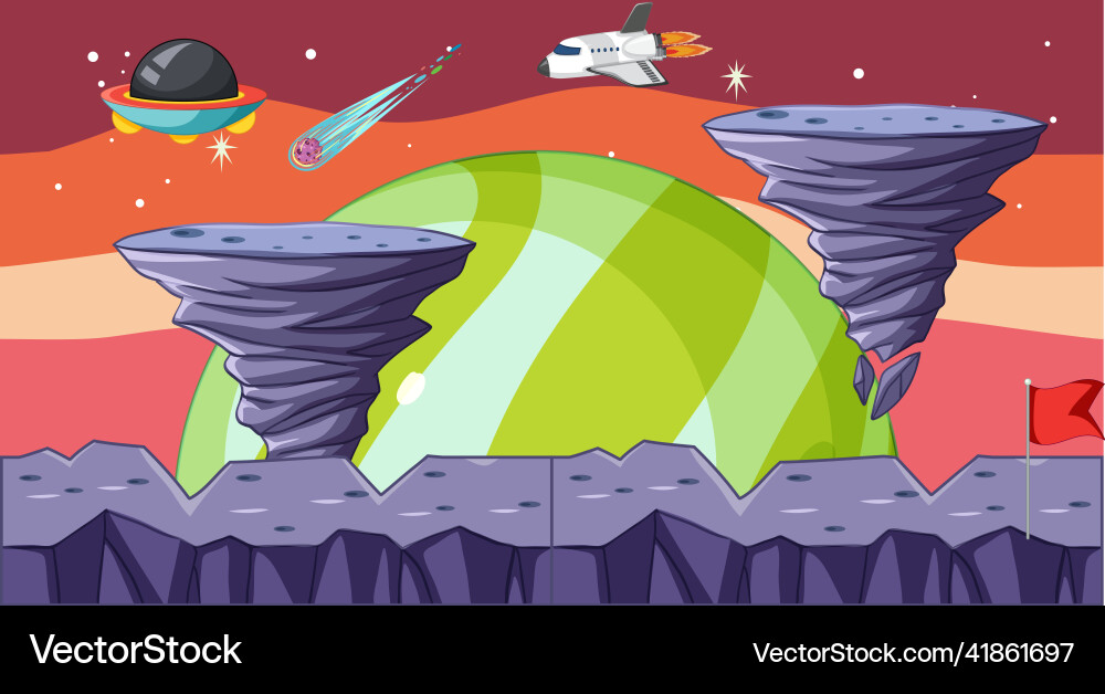 Space element in background Space element in background vector image