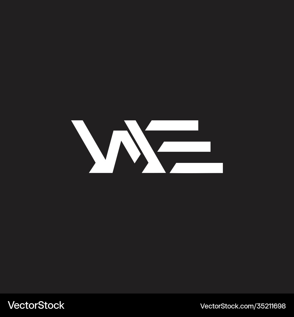 Abstract letter w walk feet logo Royalty Free Vector Image